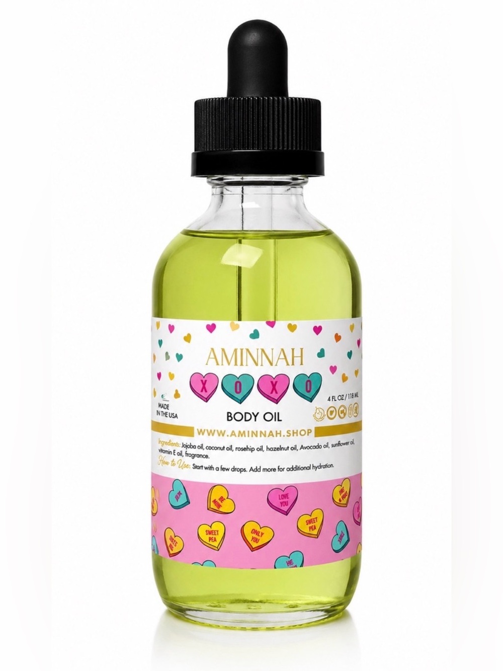 Aminnah XOXO Body Oil - Sealed